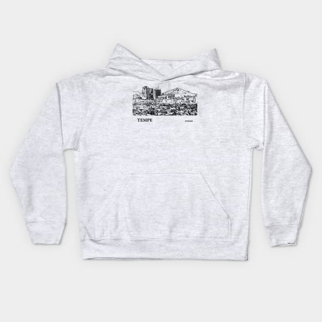 Tempe - Arizona Kids Hoodie by Lakeric